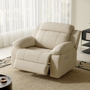 Ensemble de canapés inclinables modernes et minimalistes en tissu confortable pour salon, mobilier modulable avec fonction extensible et structure en bois 6882-by-1 Extend - Product Image 4