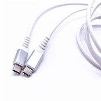 Cable HL HL21-C22 USB Tipo-C Macho a Macho con Blindaje Trenzado, Carga Rápida de 5A, Conductor de Cobre Puro, Revestimiento de PVC para Teléfonos Móviles