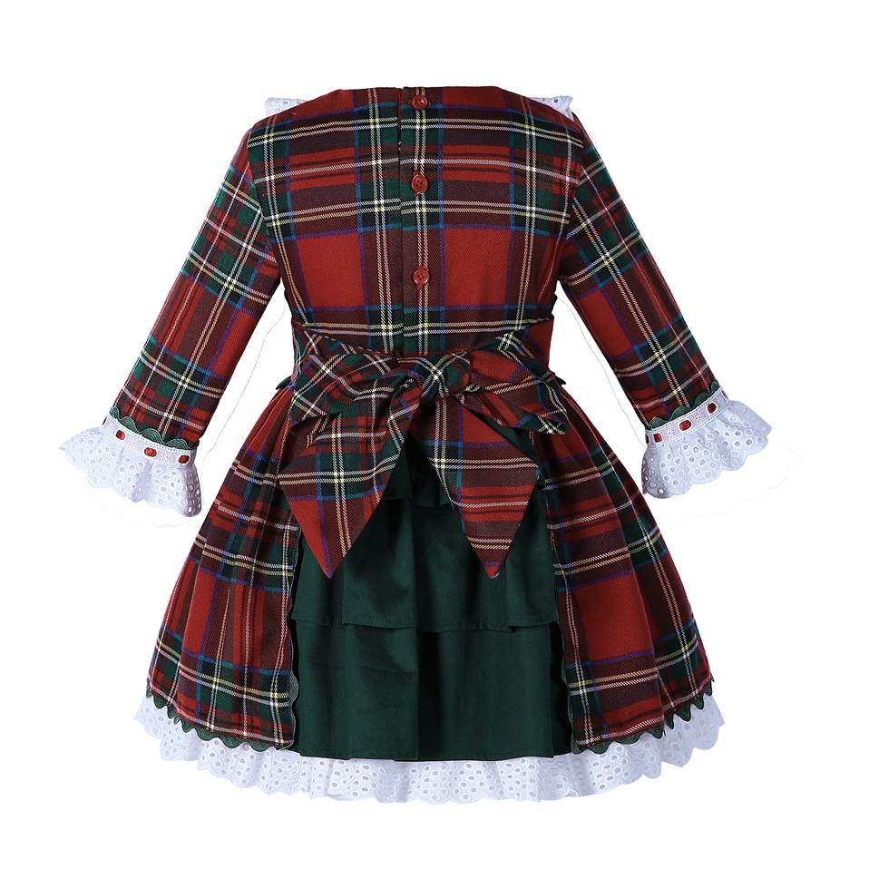 OEM Pettigirl Spanish Boutique Wear Modern Girl Kids Party Dresses  Wholesale Girl Clothes