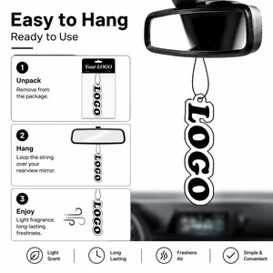 Free Samples Car air Freshener Hanging Paper Custom Different Smells air Freshener Car with logo - Product Image 4