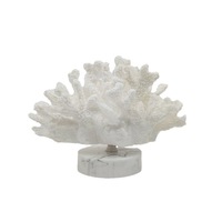Statues de corail blanc en résine modernes sur mesure en gros pour la décoration intérieure d'hôtels et d'habitations