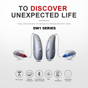 JINGHAO DW serie al por mayor inteligente autoajustable OTC Digital Bluetooth BTE audífonos sordera recargable aplicación programable - Product Image 3