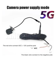 Caméra de recul sans fil WiFi 5G pour voiture, vision nocturne HD, étanche, compatible iOS et Android, enregistrement vidéo en temps réel