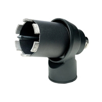 Valve d'extraction de poussière et adaptateur de collecteur avec embout pilote, M22 M18 M16 femelle vers M16 mâle rotatif pour le forage à sec au diamant