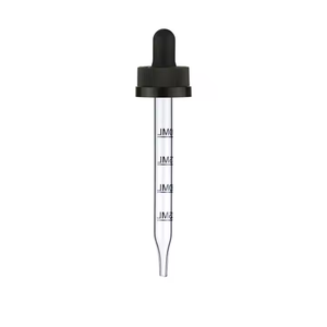 Nắp chai thủy tinh tinh dầu với loại ống nhỏ giọt 18mm 20mm khác nhau với Pipet thủy tinh, Bóng Đèn màu đen, nắp nhự<span class=keywords><strong>a</strong></span> - Product Image 4