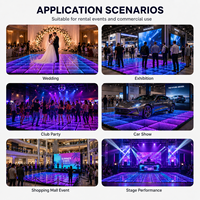 Dalles de sol LED antidérapantes pour studios de danse, événements et lieux de réception publics