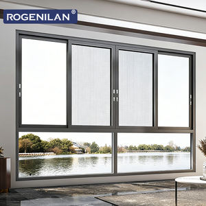 Ventana Corredera de Aluminio con Doble Vidrio Insonorizado de Diseño Moderno ROGENILAN, Ventana con Acristalamiento Low-E de Bajo Consumo para Viviendas - Product Image 5