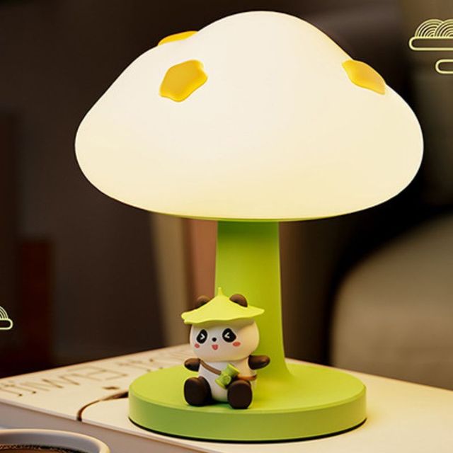 Children's Cute Panda LED Night Light Cloud Panda Night Light Rechargeable Home Atmosphere Decoration Children's Bedroom Gift