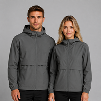 Veste de pluie légère pour la pêche et la randonnée, 100% polyester