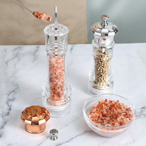 Đa-Kích Thước Của Nhãn Hiệu Lõi Gốm Acrylic Nhà Máy Hạt Tiêu Và Gia Vị Máy Xay Đặt Hộ Gia Đình Sử Dụng PC Chất Liệu Nhựa Hộp Đóng Gói - Product Image 2