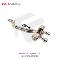 ING acier inoxydable pour Porsche Cayenne GTS modifier Turbo S Catback tuyau d'échappement silencieux avec Valve Auto Performance pièces