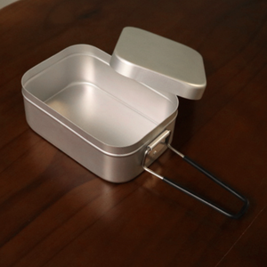Lonchera Portátil para Exteriores de 800 ml y 1500 ml, Juego de 2 Piezas para 1 Persona, Recipiente de Aluminio Japonés de Material Grueso Seguridad para el Contacto con Alimentos - Product Image 3