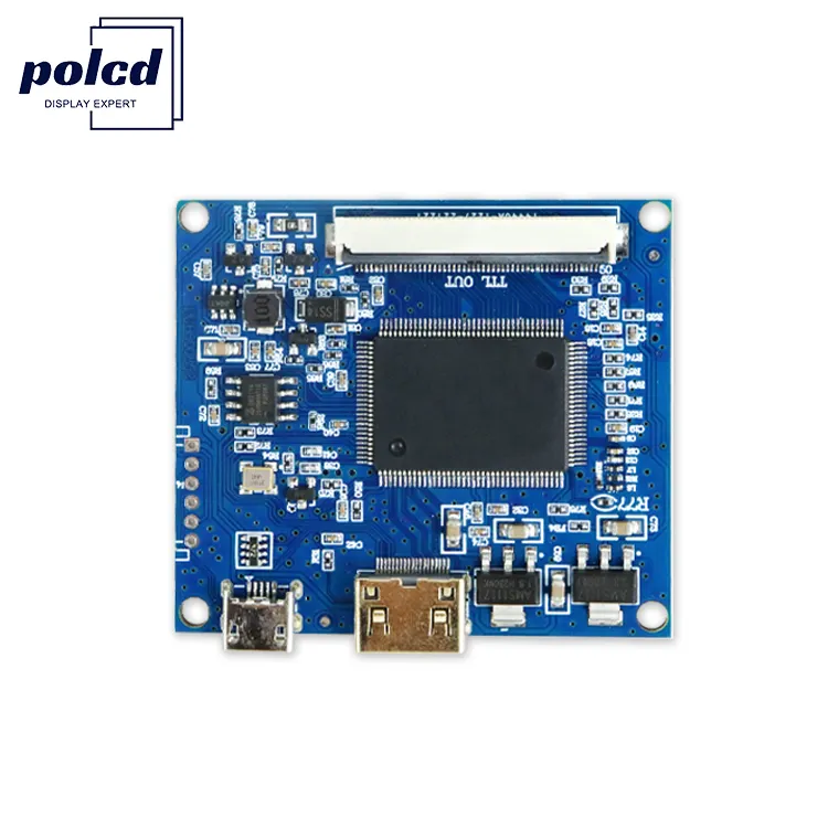 Polcd 4.3นิ้ว5นิ้ว PCB 480x272 40pin AT043TN24.V.1ไมโคร USB HD Mi VGA RGB เชื่อมต่อไดรฟ์สากล