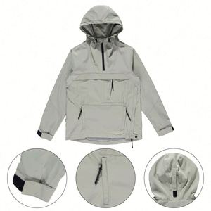 Veste coupe-vent légère pour homme, design personnalisé, grande taille, mode, saison hivernale, tissu en toile, vêtements abordables - Product Image 2