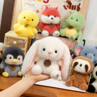 Boneka Hewan Koleksi Bulu Imitasi Ultra Lembut dengan Label Medali, Isi Ulang Mesin Cakar Arcade, Grosir Partai Besar
