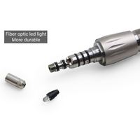 Coupleur de raccord rapide dentaire Adaptateur de pièce à main à fibre optique LED 2/4/6 trous adaptés aux outils à main de dentisterie à grande vitesse