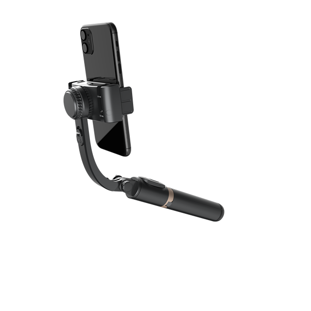 Q08 Sport Smartphone Handheld Stabilizer Foldable Selfie Stick Hidden Tripod Stand 360-Degree Wireless for Remote Gimbal