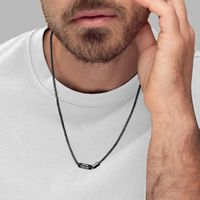CYNYA collier en or personnalisé pour hommes en acier inoxydable personnalisé pour papa nouveau personnaliser enfants nom collier cadeau à la mode papa