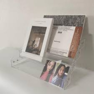 Handmade Counter Top Compact Disc Storage Display <b>Stand</b> Customizable Color & Size Clear Acrylic <b>CD</b> Rack Custom Logo JIC Brand - Product Image 3