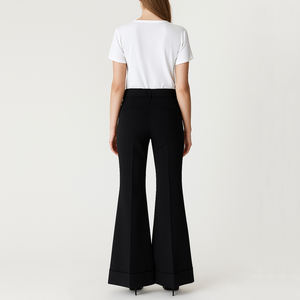 <span class=keywords><strong>Pantalon</strong></span> large <span class=keywords><strong>taille</strong></span> <span class=keywords><strong>haute</strong></span> évasé pour <span class=keywords><strong>femme</strong></span>, modèle OEM, vente chaude - Product Image 3