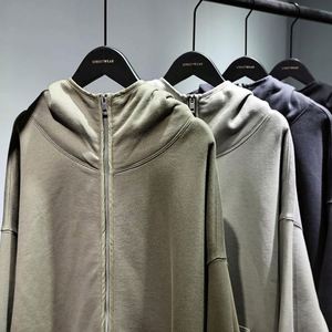 ผู้ผลิตเสื้อผ้า H5553 จำหน่ายเสื้อฮู้ดดี้นินจาแบบมีซิปปิดหน้า ผลิตตามสั่ง ขายส่ง สำหรับผู้ชาย - Product Image 1