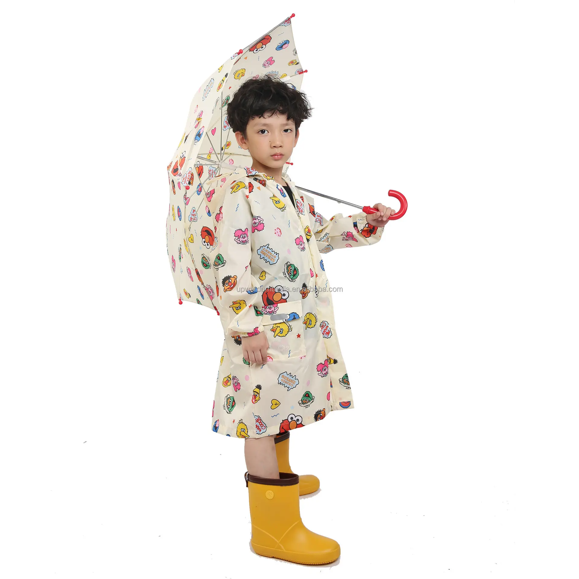 Conjunto de paraguas y Botas de lluvia para niños