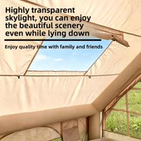 Tente gonflable automatique transfrontalière pour l'extérieur, auvent pare-soleil, équipement de camping familial, installation rapide sans montage, cabine quatre personnes