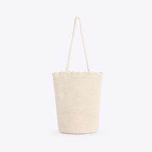 Nuevo Bolso de Hombro Tejido a Mano Estilo Mori, Mediano, de Cuerda de Algodón, Versátil, para Playa, Vacaciones, Viajes y Ocio, Tanjing - Product Image 6