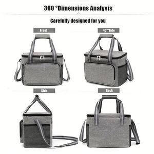 Bolsa Térmica para Almuerzo con Logotipo Personalizado, Bolsa Térmica Impermeable de Oxford para Picnic, Bolsa Térmica Portátil para Entrega de Alimentos con Logotipo - Product Image 4