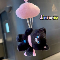 Top vente nuage ballon bataille petit chat peluche peluche porte-clés sac suspendu