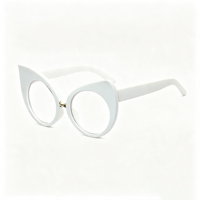 Lunettes anti-lumière bleue rétro SM9165, monture PC unisexe avec accents métalliques dorés