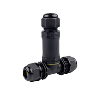 Connecteur étanche en nylon IP68 M25T, type T, fil 3 voies, 2/3/4/5 broches, connexion à vis, sans soudure, boîte de jonction de câble 5-14 mm, 400A