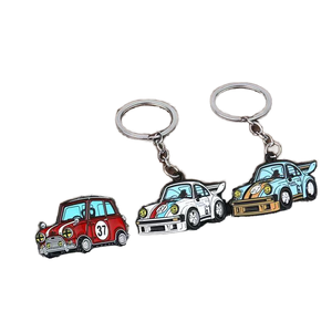 Porte-clés en métal classique élégant pour Porsche 911 <span class=keywords><strong>VW</strong></span> <span class=keywords><strong>T1</strong></span>, modèle de voiture en alliage mignon, collection de porte-clés, impression UV, <span class=keywords><strong>logo</strong></span> personnalisé, tendance - Product Image 1