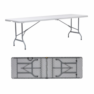 Outdoor Plastic Mesa Plegable 6ft Dining Foldable Table Banquet Party Picnic Camping Folding Table And Chair For Events