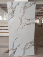 Panneau de marbre PVC avec revêtement UV, armoires de cuisine en PVC brillant, panneau de marbre PVC UV