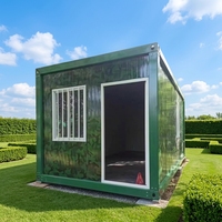 SKYLINE Design construction rapide maison à structure en acier préfabriquée portable petite maison assemblage rapide conteneur plat pour villas avec