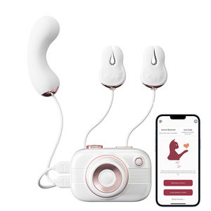 Vibrador de punto G controlado por aplicación <span class=keywords><strong>con</strong></span> abrazaderas para pezones, vibrador de succión de clítoris, venta al por mayor, vibrador de <span class=keywords><strong>cámara</strong></span> <span class=keywords><strong>oculta</strong></span> - Product Image 1
