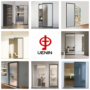 ประตูบานเลื่อนกระจกสไตล์มินิมอลโพสต์โมเดิร์น ดีไซน์ภายในเรียบหรู สำหรับบ้าน สำนักงาน ห้องนอน ห้องนั่งเล่น โกดัง อพาร์ตเมนต์ - Product Image 3