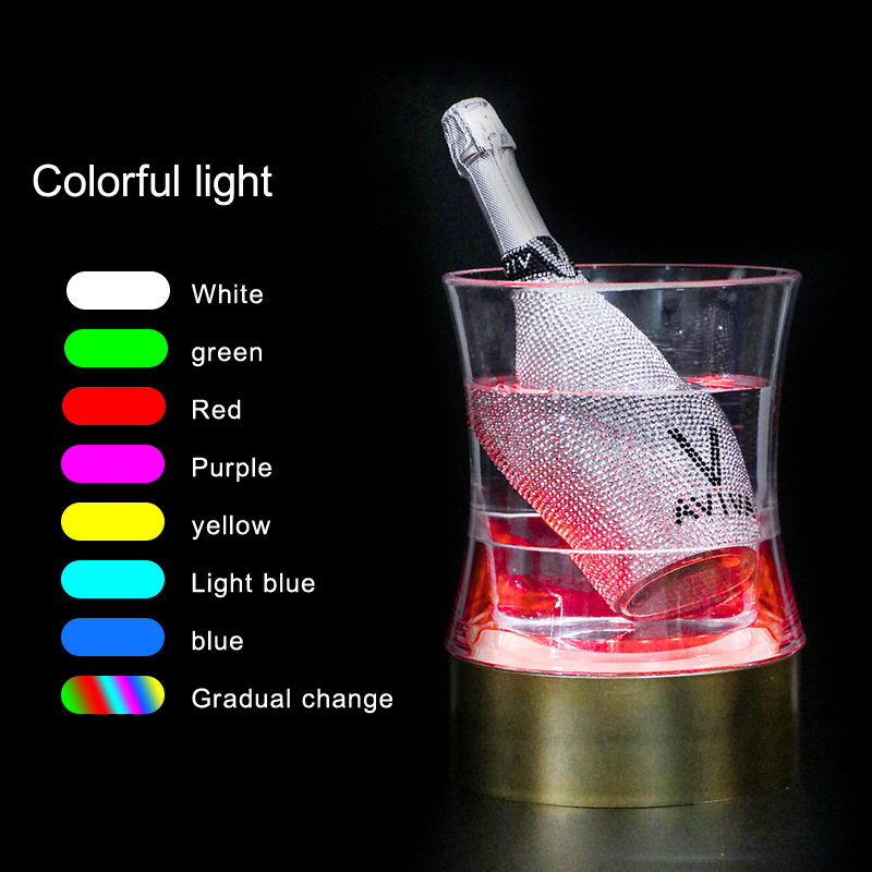 Un seau à glace dégradé coloré