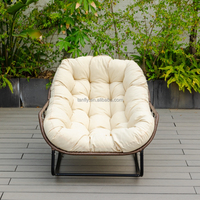 Chaise de piscine à bascule en aluminium, moderne et extérieure, meubles de patio en métal pour hôtel, plage, jardin, loisirs, chaise à bascule en rotin