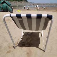 Chaise longue de plage de camping ultralégère portable d'extérieur Chaise de lit de sieste simple Chaise épissée