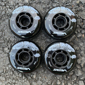 Ruedas de Patines en Línea Planas de Material PU de 72MM 76MM 80MM con Diseño Floral para Migo HV Invader - Product Image 6