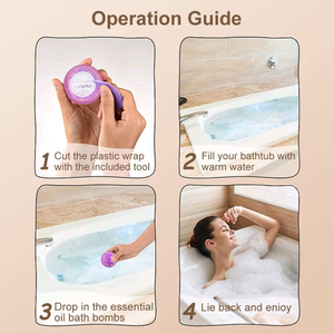 Bombes de bain naturelles de luxe faites à la main de 100 g avec des fleurs séchées, parfum personnalisé, aromathérapie, bulles éclatantes pour les hôtels et la maison - Product Image 6