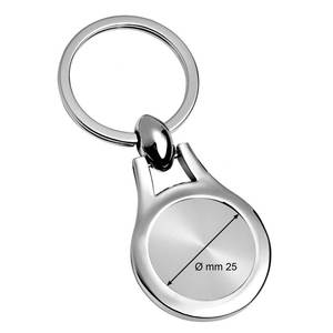 พวงกุญแจเข็มทิศ LEON แฟชั่น พิมพ์โลโก้ด้วย UV ขนาด 25 มม. ผลิตจากโลหะผสมสังกะสี ของขวัญสำหรับกุญแจ - Product Image 2