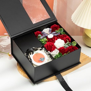 Boîte à fleur savon <span class=keywords><strong>Secret</strong></span>, fleur préservée, pour un cadeau de saint-valentin, vente directe d'usine - Product Image 1
