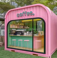 Bar et café en conteneur pop-up de 10 pieds / 20 pieds, magasin modulaire mobile, magasin de proximité à vendre, boutique mobile