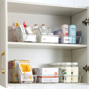 Kitchen <b>Storage</b> <b>Boxes</b> Rectangle With Lids Stackable Fridge Organizer 6 And Above For Food Preservation - Product Image 1