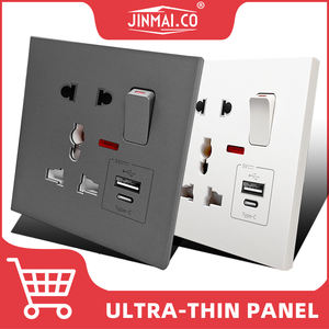 ผนังปลั๊กอเนกประสงค์สำหรับสหราชอาณาจักรสหรัฐสหรัฐสหภาพยุโรปไทยปลั๊กอเนกประสงค์พลังงานสูงชนิด <span class=keywords><strong>USB</strong></span> + Type-C พอร์ตชาร์จเร็ว3/5Pin 86ชนิดปลั๊กอเนกประสงค์ - Product Image 2