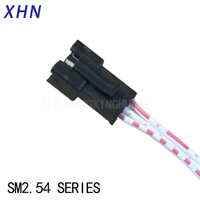 Adaptateur de faisceau de câbles SM SMY SMR SMP avec boîtier en nylon 2P, espacement de 2,5 mm, 250 V 3 A pour applications PCB, automobiles et FPC