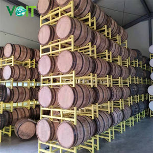 رفوف أسطوانة نبيذ مطلية بالمسحوق من الفولاذ المعدني لـ 59 جالونًا - Product Image 6